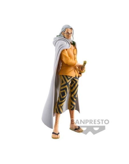 Figura banpresto one piece wanokuni dxf the grandline series silvers rayleigh 17cm