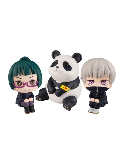 Pack 3 figuras megahouse look up jujutsu kaisen maki toge panda gift set