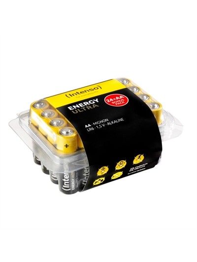 Pack de pilas alcalinas intenso energy ultra aa lr06 24 unidades