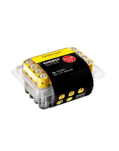 Pack de pilas alcalinas intenso energy ultra aa lr06 24 unidades