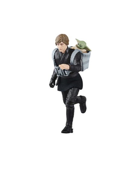 Figura hasbro star wars the book of boba fett luke skywalker & grogu