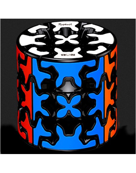 Cubo de rubik qiyi gear barrel 3x3 bordes negros