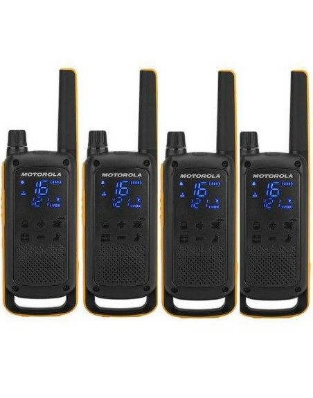 Walkie talkie motorial t82 extreme pack 4unidades hasta 10km