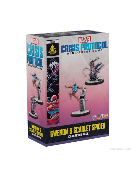 Juego de mesa marvel crisis protocol gwenom & scarlet spider edad recomendada 14 años