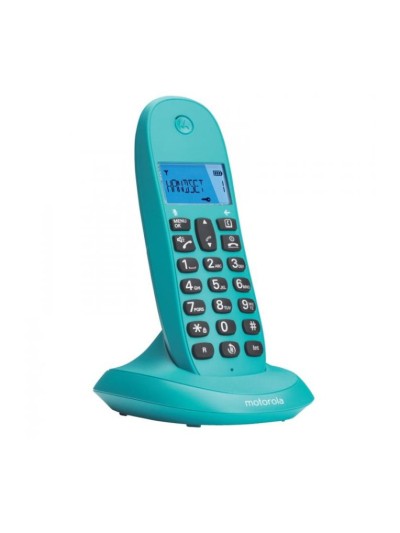 Telefono motorola c1001lb+ turquesa