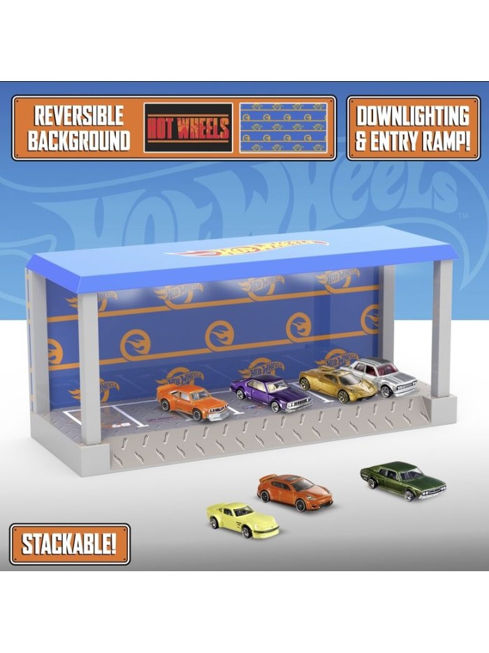 Vitrina expositor con luz paladone hot wheels Vitrina expositor con luz paladone hot wheels