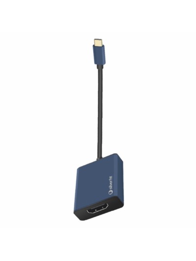 Adaptador logan silver ht usb tipo c a hdmi 4k azul marino
