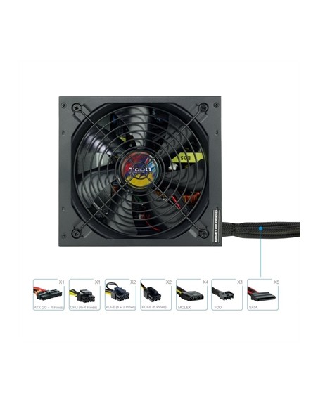 Fuente alimentacion tooq tqapolo - 750sp atx 750w