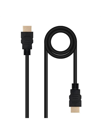 Cable nanocable hdmi v2.0 4k@60hz 18gbps a - m - a - m - 1.5 m - negro