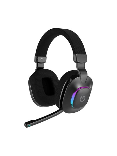 Auriculares gaming hiditec vortex argb inalambrico negro