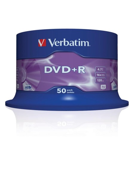 Verbatim dvd+r 4.7gb 16x advanced azo tariina 50 unds