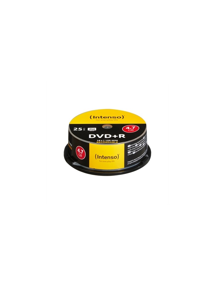 Tarrina de dvd+r virgenes intenso 4.7gb 16x 25 unidades Tarrina de dvd+r virgenes intenso 4.7gb 16x 25 unidades
