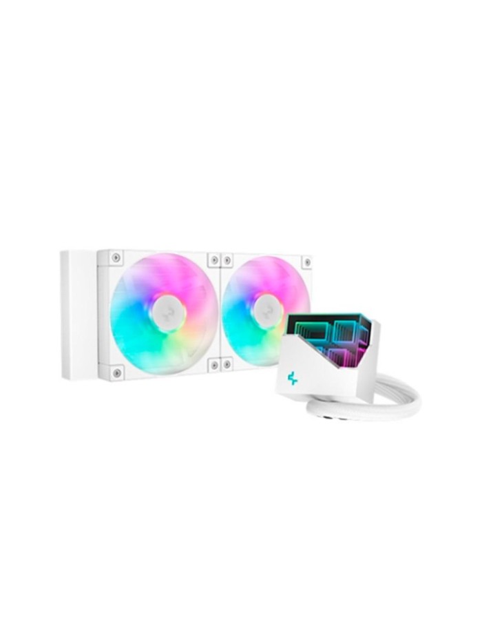 Kit de refrigeracion liquida deepcool lt240 argb 240mm blanco Kit de refrigeracion liquida deepcool lt240 argb 240mm blanco
