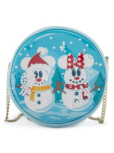 Bolso loungefly disney minnie y mickey muñecos de nieve