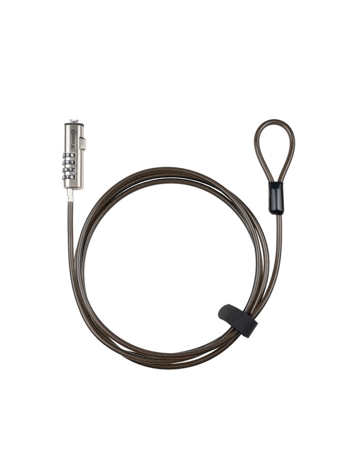 Cable seguridad tipo nano tooq con combinacion para portatil 1.5m Cable seguridad tipo nano tooq con combinacion para portatil 1.5m