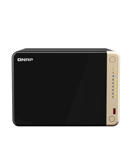 Servidor nas qnap ts - 664 - 8g nas 6xhdd - bay 2x2.5gbe 4xusb