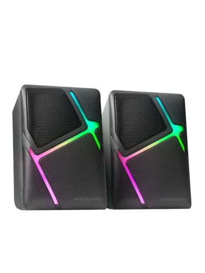 Altavoces mars gaming ms - h rgb negro
