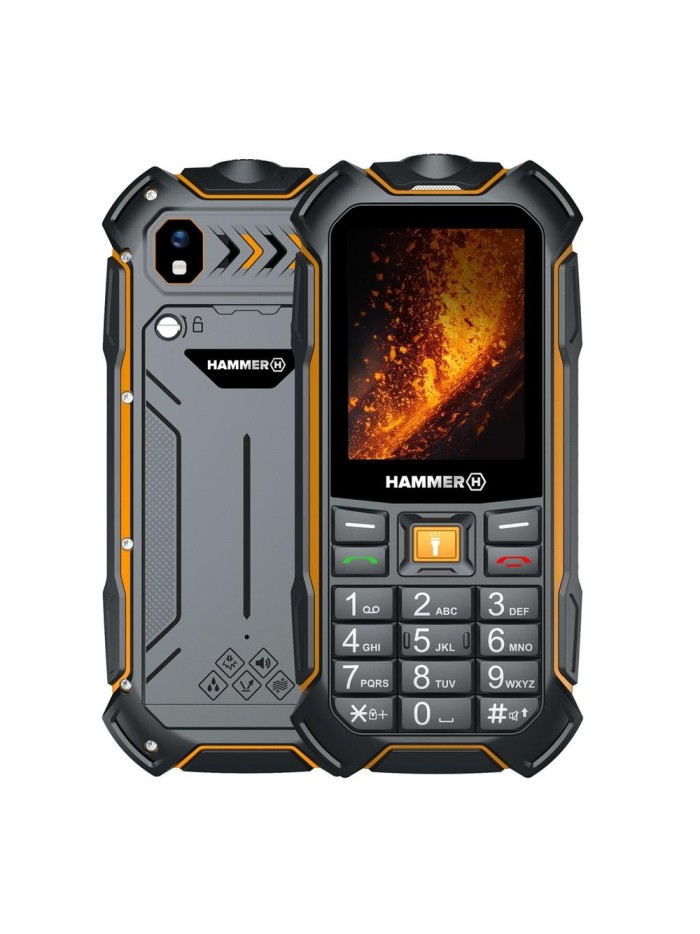Telefono movil rugerizado hammer boost 2 lte 2.4 pulgadas - 2mpx - 4g - negro - naranja Telefono movil rugerizado hammer boost 2 lte 2.4 pulgadas - 2mpx - 4g - negro - naranja