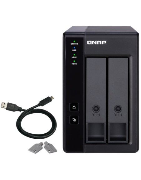 Caja de expansion de raid qnap tr - 002 usb 3.2 gen 2 2 bahias