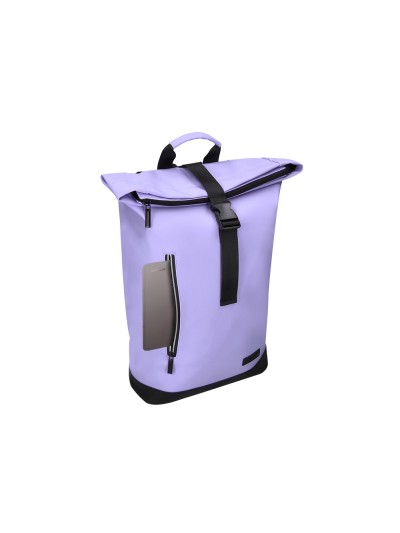 Cartera antartik mochila waterproof enrollable diseño casual color lavanda 480x130x280 mm