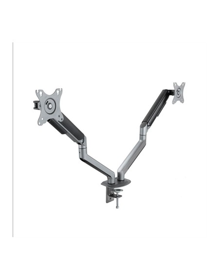 Soporte de mesa tv tooq 17 - 32 pulgadas 2 pantallas gris