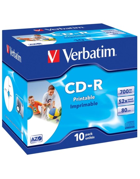 Verbatim cd - r 700mb 52x tarrina 10uds