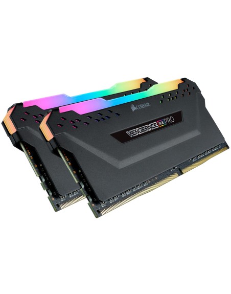 Memoria ram ddr4 16gb kit 2x8 corsair vengeance - pc4 - 25600 - 3200mhz - c16 rgb negro