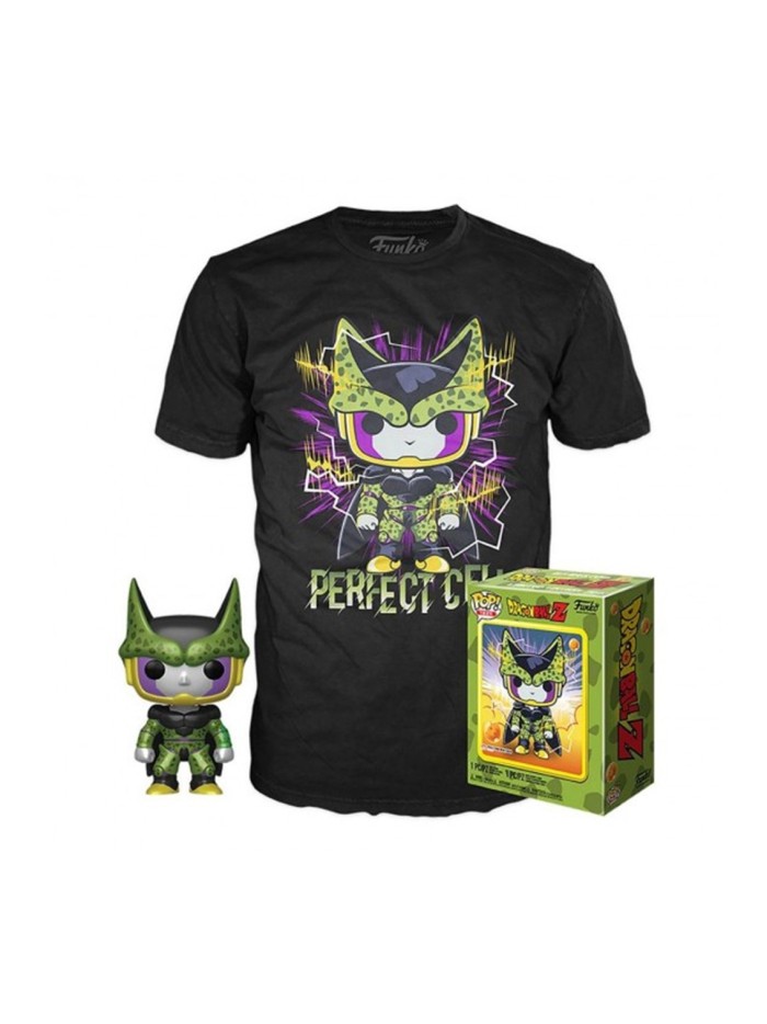 Funko pop dragon ball z celula perfecto + camiseta talla aleatoria ut - 56669