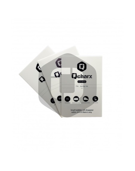 Laminas de proteccion frontales qcharx hidrogel autoreparación qx1 lite 50 unidades