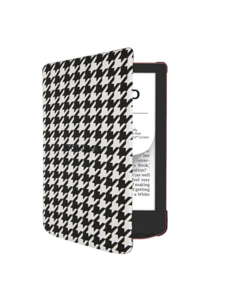 Pocketbook funda shell series verse + verse pro - patron blanco y negro