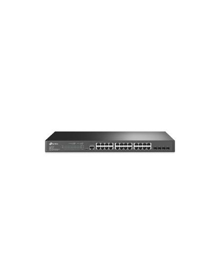 Switch 24 puertos 10 - 100 - 1000 + 4 sfp l2 tp - link