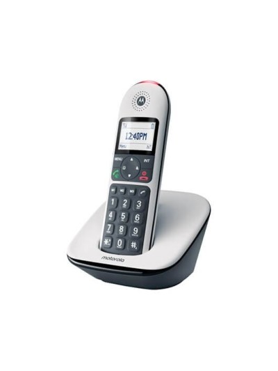 Telefono inalambrico dect digital motorola cd5001 blanco - pantalla retroiluminada - teclas grandes