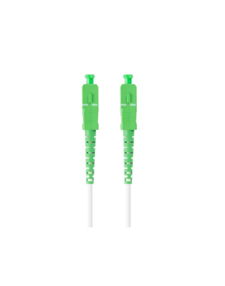 Latiguillo fibra optico sc - apc lanberg 20m mono simplex g657b3 lszh blanco