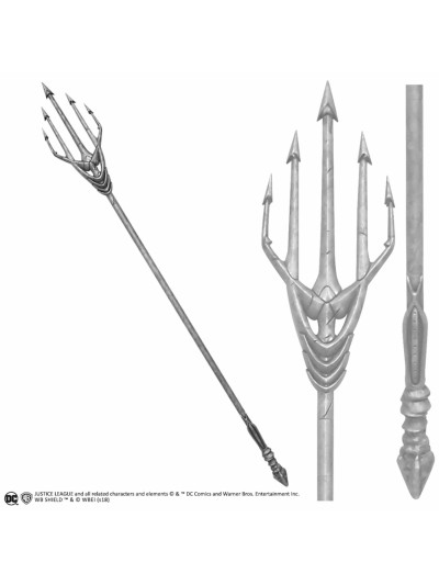 Replica the noble collection dc justice league tridente aquaman escala 1 - 1 186 cm