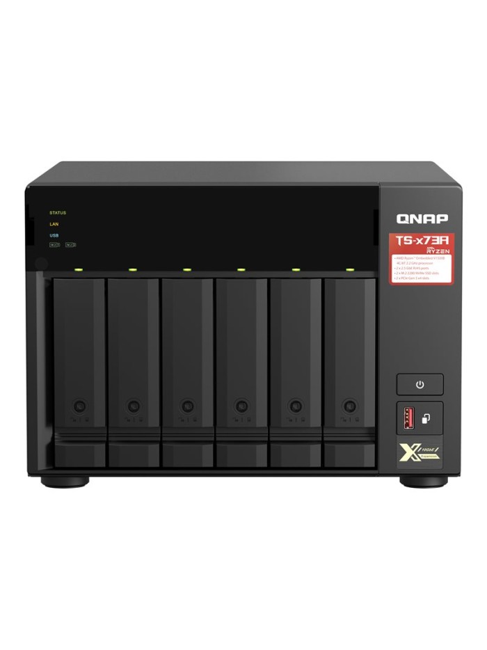 Servidor nas qnap ts - 673a - 8g 8gb 2.5g 6 compartimentos Servidor nas qnap ts - 673a - 8g 8gb 2.5g 6 compartimentos