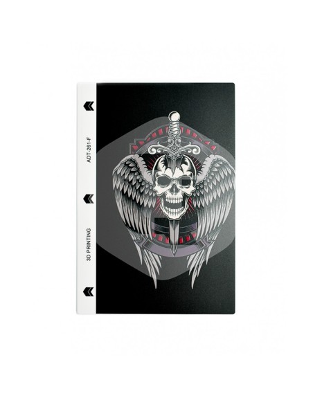 Lamina trasera de personalizacion qcharx calaveras 4