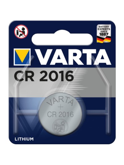 Blister pilas varta litio boton cr 2016 3v