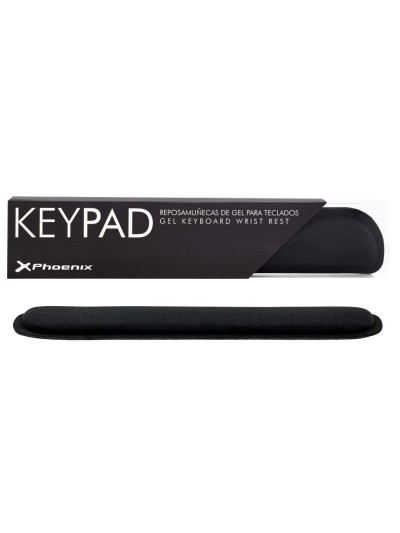Phoenix keypad reposamuñecas ergonómico espuma con memoria alta densidad negro