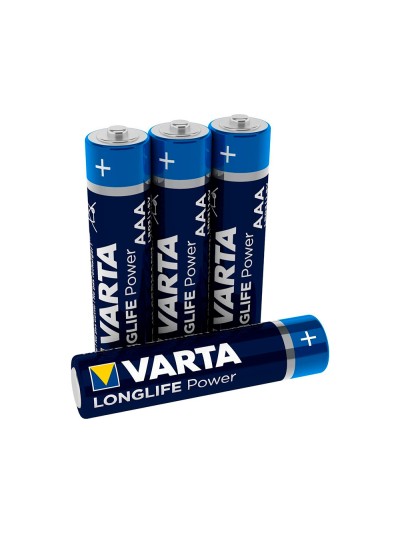 Pila varta alcalina longlife power aaa tipo lr-03 blister de 4 unidades