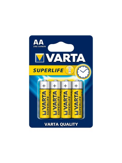 Pila varta salina superlife aa tipo r-06 blister de 4 unidades
