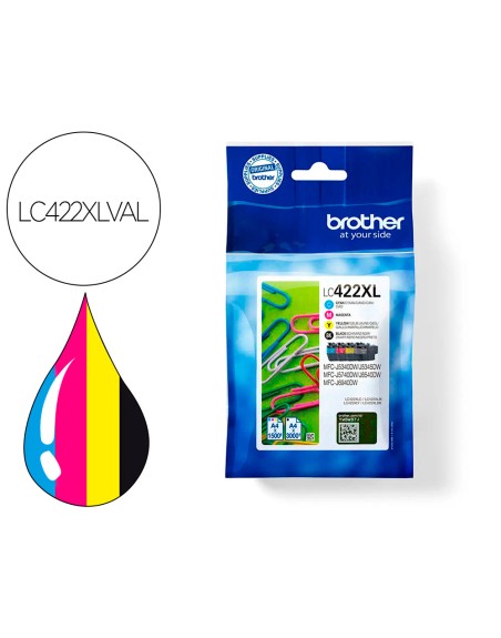 Ink-jet brother lc-422xlval mfc-j5340dw / mfc-j5740dw / mfc-j6540dw / mfc-j6940dw 3000 paginas negro 1500