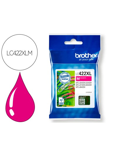 Ink-jet brother lc-422xlm magenta mfc-j5340dw / mfc-j5740dw / mfc-j6540dw / mfc-j6940dw 1500 paginas
