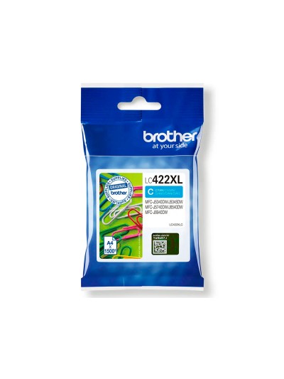 Ink-jet brother lc-422xlc cyan mfc-j5340dw / mfc-j5740dw / mfc-j6540dw / mfc-j6940dw 1500 paginas