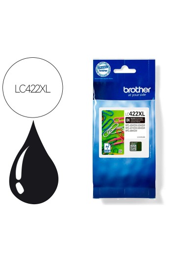 Ink-jet brother lc-422xlbk negro mfc-j5340dw / mfc-j5740dw / mfc-j6540dw / mfc-j6940dw 3000 paginas