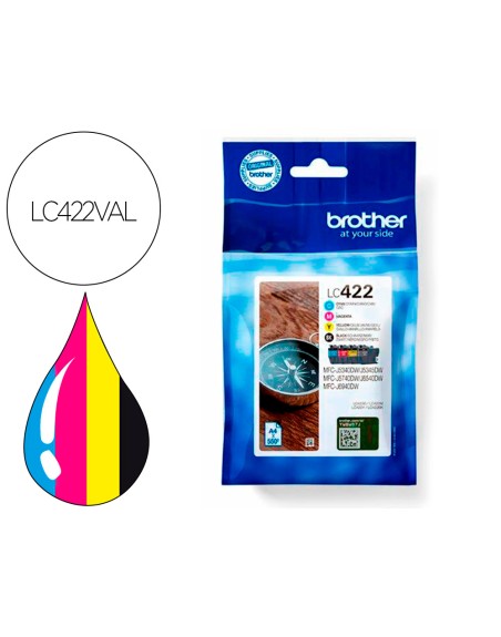 Ink-jet brother lc-422val mfc-j5340dw / mfc-j5740dw / mfc-j6540dw / mfc-j6940dw 550 paginas negro 500 paginas