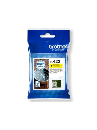 Ink-jet brother lc-422y yellow mfc-j5340dw / mfc-j5740dw / mfc-j6540dw / mfc-j6940dw 550 paginas