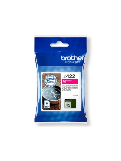 Ink-jet brother lc-422m magenta mfc-j5340dw / mfc-j5740dw / mfc-j6540dw / mfc-j6940dw 550 paginas