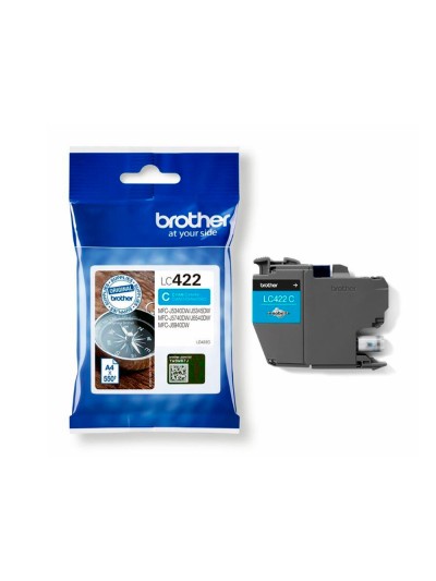 Ink-jet brother lc-422c cyan mfc-j5340dw / mfc-j5740dw / mfc-j6540dw / mfc-j6940dw 550 paginas