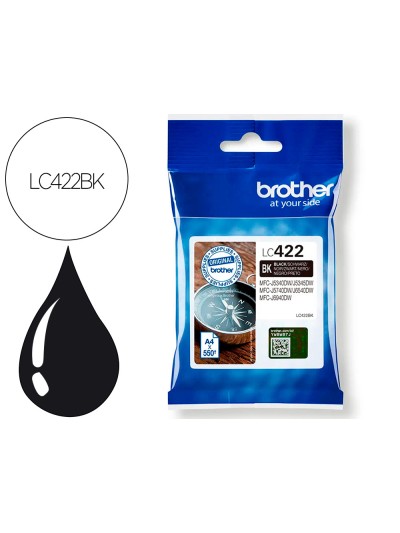 Ink-jet brother lc-422bk negro mfc-j5340dw / mfc-j5740dw / mfc-j6540dw / mfc-j6940dw 550 paginas