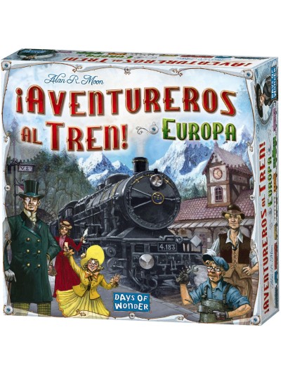 Juego de mesa asmodee ¡aventureros al tren! europa pegi 8